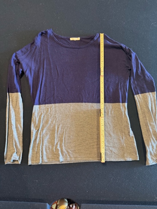 41 Hawthorn Sweaters - 41 Hawthorn Navy and Gray Colorblock Scoop Neck Sweater